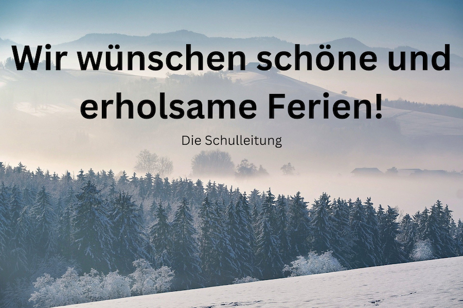 Wir wunschen schone und erholsame Ferien